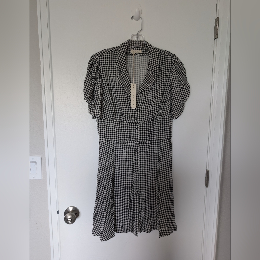 Lovestitch Flounce Button-up Hotel Dress